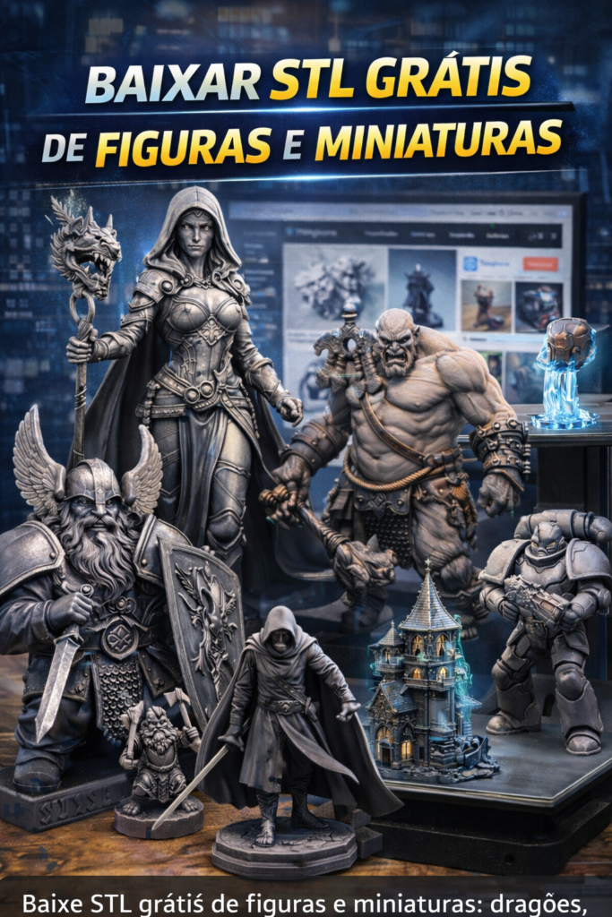 Baixar STL Grátis de Figuras e Miniaturas