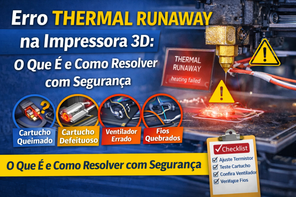 Erro thermal runaway na impressora 3D