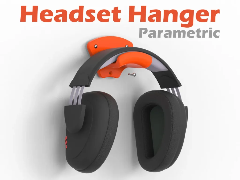 STL suporte headset gamer parede (Download Grátis para Impressão 3D)