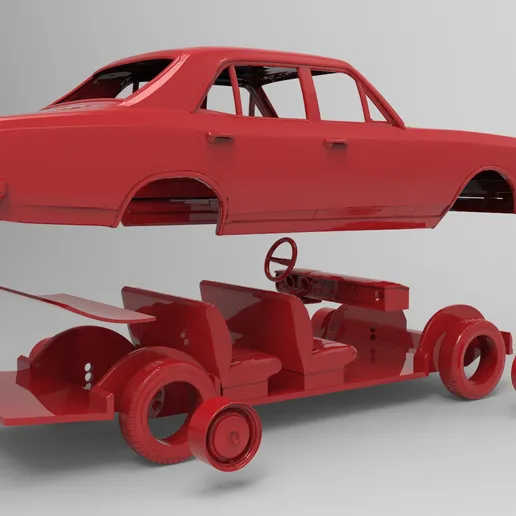 STL Chevrolet Opala para Impressão 3D